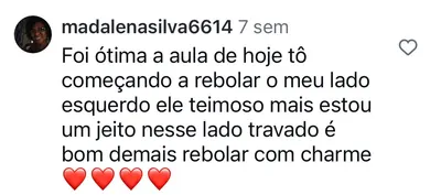 Depoimento de aluna 1