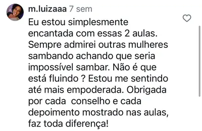Depoimento de aluna 2
